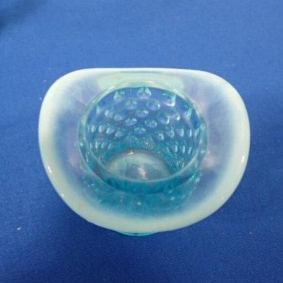 Fenton Other - Vintage FENTON Blue Top Hat Mini Vase Toothpick Holder